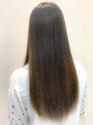 ロング パーマ ブリーチでもできる 縮毛矯正相原慎🌈のヘアスタイル