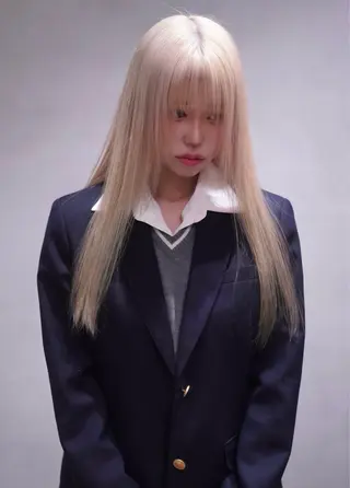 ロング カラー 河原 楓樹のヘアスタイル