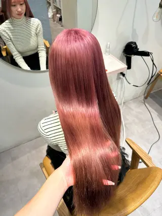 ロング カラー HANAME 原宿美容室のヘアスタイル