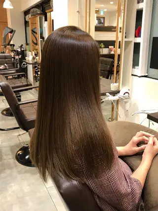 セミロング カラー 中村 研介のヘアスタイル