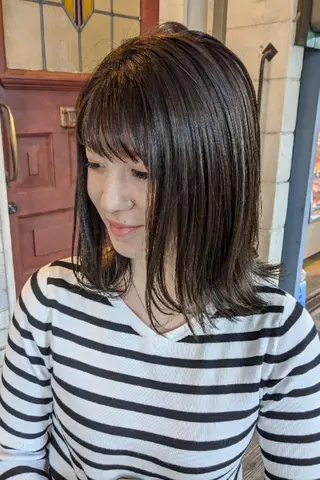 ミディアム カラー hair  salon Zöld.所属・KAIBORI ASUKAのヘアスタイル