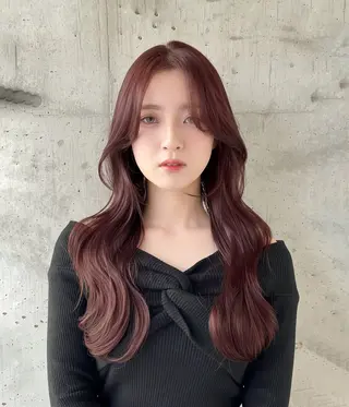 ロング カラー レイヤー🎀透明感 カラー|ワンホンのヘアスタイル