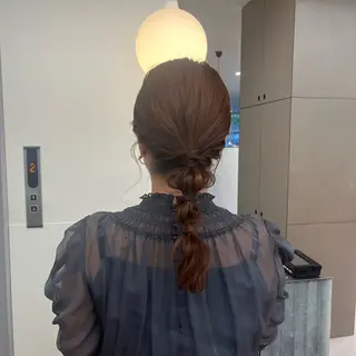 セミロング ヘアアレンジ 髪質改善カラー/ボブ 🌻Mutsumiのヘアスタイル