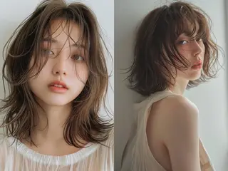 ミディアム 🌜 Lulu 🌛 公式/大通のヘアスタイル