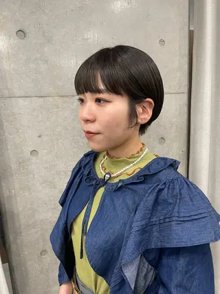 ショート カラー 表参道🌿赤み消し カラー/チナツのヘアスタイル