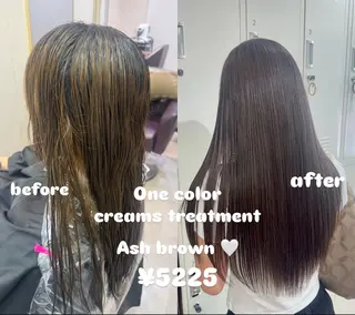 ロング 韓国レイヤー 🎀ダブルカラーのヘアスタイル