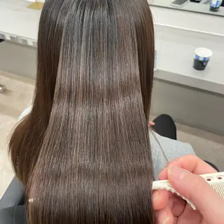 セミロング パーマ ヘアアレンジ 🫧縮毛矯正/髪質 改善🫧熊野未来のヘアスタイル