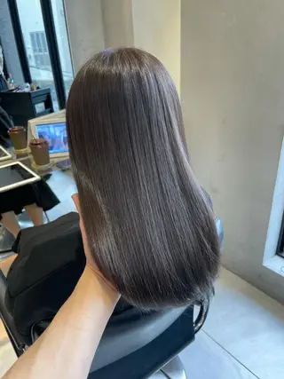 セミロング カラー 柔らか透け感カラー 🌿ムロヤリョウスケのヘアスタイル