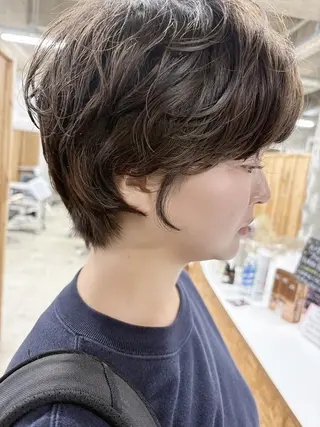 ショート パーマ トレンドパーマ/ ボブ🌰くりーわのヘアスタイル