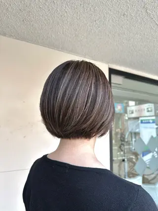 ショート カラー 大人ヘア縮毛矯正 💛mai💛のヘアスタイル