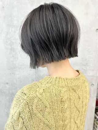 ミディアム 小顔ボブ/お悩み解決 /ボブパーマ/とういのヘアスタイル