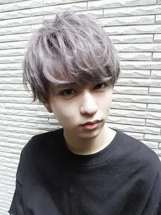 ショート パーマ メンズ くせ毛多毛特化 高橋　淳のヘアスタイル