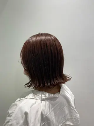 セミロング カラー ヘアアレンジ mai🍑暖色カラー /レイヤー💖のヘアスタイル
