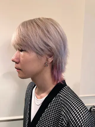 メンズ Ryosuke ブリーチ縮毛矯正特化のヘアスタイル