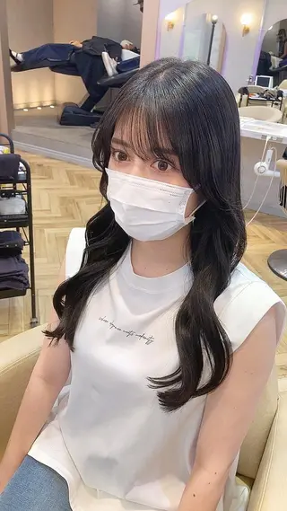 セミロング カラー 🩷韓国ヘア/ヨシン モリ🩷Maikaのヘアスタイル