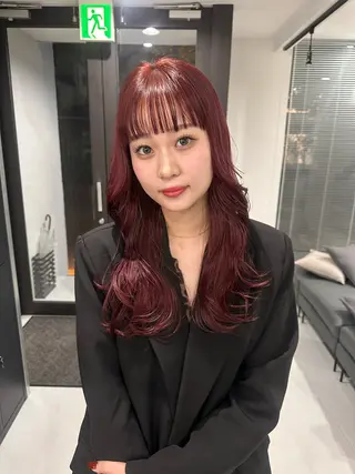 セミロング カラー ピンクベージュ/新潟 万代/高橋桃葉🍑のヘアスタイル