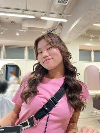 ロング カラー 松永 梨央のヘアスタイル