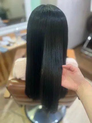 ロング カラー saaya💙 ブリーチなしカラーのヘアスタイル