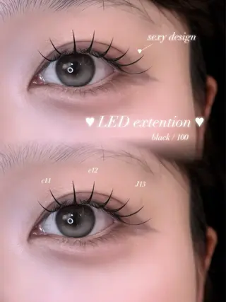 マツエク・マツパ kaede ♡のマツエク・マツパデザイン