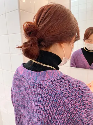 ロング カラー パーマ ヘアアレンジ 💖美髪矯正💖 辻未侑のヘアスタイル