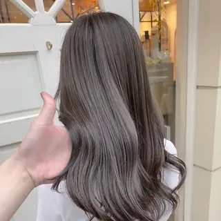 セミロング カラー 🇰🇷韓国レイヤー 錦糸町【北山謙三】のヘアスタイル