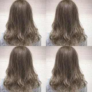 ロング カラー ヘアアレンジ 白髪ぼかしハイライト 茗荷谷駅徒歩2分のヘアスタイル