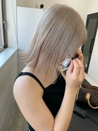 ミディアム 中道 晶のヘアスタイル