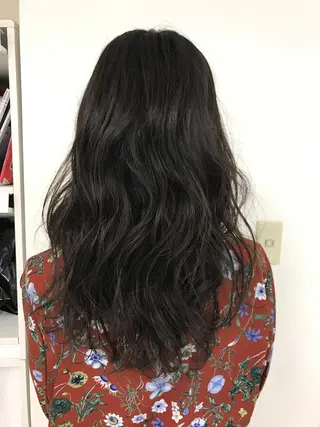 ロング パーマ 大石 さやかのヘアスタイル