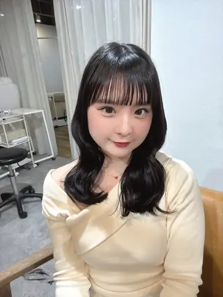 セミロング 🎀韓国レイヤー/透 明感カラー/airiのヘアスタイル