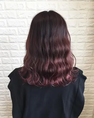 セミロング カラー ヘアアレンジ 🌿‬ ܸAir 透明感🌱西村知佳のヘアスタイル