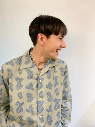 ショート メンズ 朝がラクになるパーマ トウバルタイキのヘアスタイル