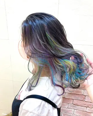 カラー fumikaブリーチ /デザインのヘアスタイル
