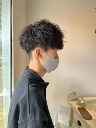 ショート パーマ ニュアンスパーマ/ レイヤー/茶屋町のヘアスタイル
