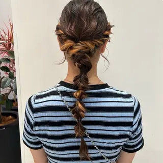 ヘアアレンジ ♡ktwoかな /透明感カラーのヘアスタイル
