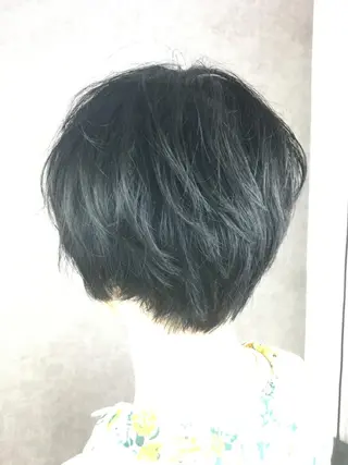 ショート カラー ツイストスパイラル パーマ✂︎ KYOUのヘアスタイル