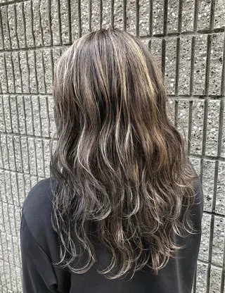 セミロング カラー ノンダメージ髪質改善 カラー💎/KURAのヘアスタイル