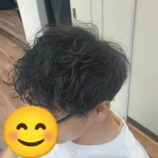 ショート メンズ パーマ 村松 和歌子のヘアスタイル