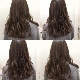 ロング カラー パーマ ヘアアレンジ メンズ マツエク・マツパ 代表🎀 ふわモテ愛 され髪🩷yumiのヘアスタイル