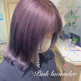 セミロング カラー ヘアアレンジ 透明感カラー 古山 結季🌙🖤のヘアスタイル