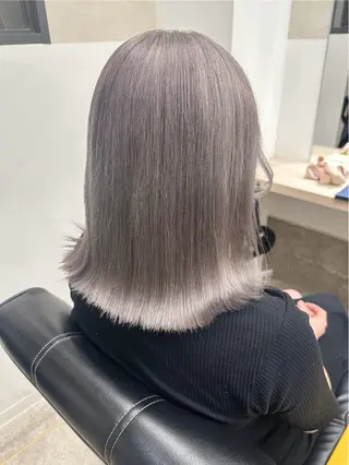 ミディアム カラー ヘアセット🎀透明感 カラーHiROEのヘアスタイル
