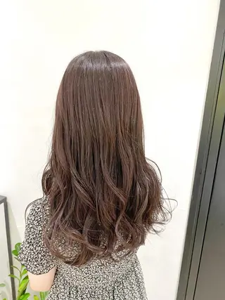 ロング カラー 予約 停止のヘアスタイル
