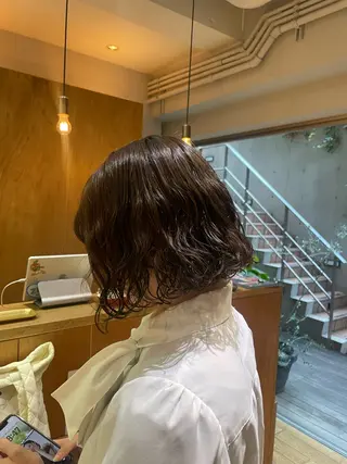 ミディアム 艶カラー/縮毛矯正 🩰chihiroのヘアスタイル
