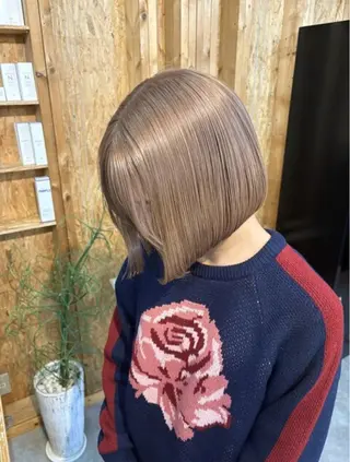 カラー ⛅️柔らかハイトーン ×モテ艶🍒ももかのヘアスタイル