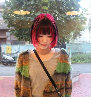 ショート カラー ヘアアレンジ ✰︎ MiｰMi ✰︎のヘアスタイル