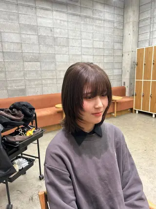 ミディアム カラー 齋藤 隼琉のヘアスタイル