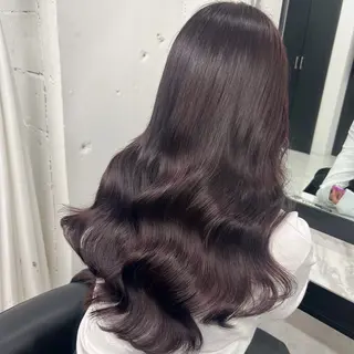 ロング 縮毛矯正/レイヤー カットtomonaのヘアスタイル