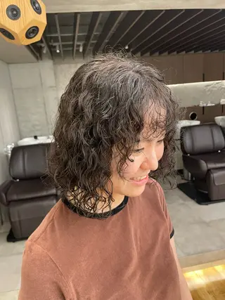 ショート カラー パーマ 🎀レイヤー/パーマ カラー/ai🎀のヘアスタイル