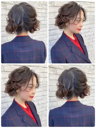 ヘアアレンジ あやかショート 白髪ぼかしのヘアスタイル