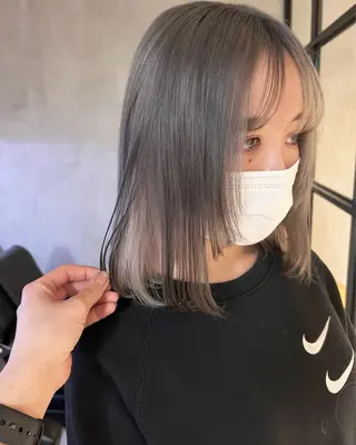 ミディアム カラー パーマ ヘアアレンジ キッズ ネイル マツエク・マツパ アイブロウ ショートヘア原宿 fifth コシのヘアスタイル
