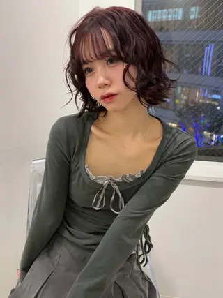 ショート euphoria新宿通り所属・新宿❤︎ヘアセット ♡YUMEのヘアスタイル